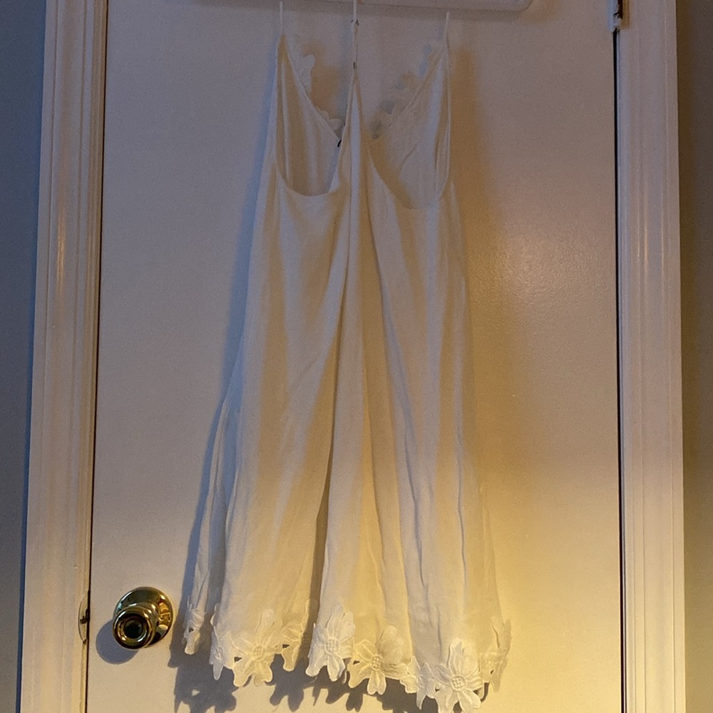 All White Lacey lined Dress - Picture 7 of 11